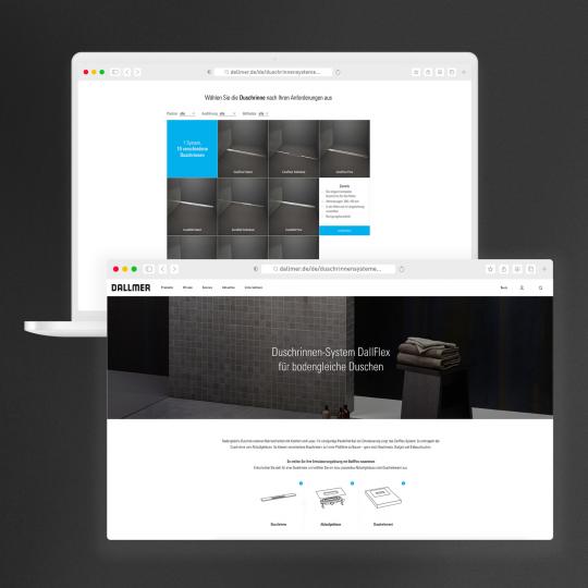 Konfigurator Duschrinnen